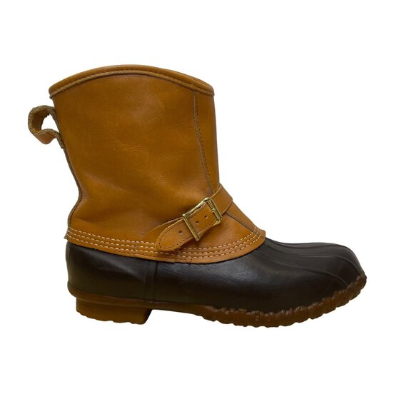 Vtg L.L.Bean Mens Brown Waterproof Gore-Tex Thinsulate Duck Hunting Boots Size 9 - Picture 1 of 11